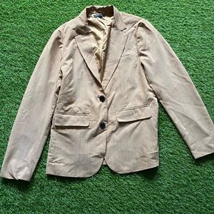New Tan Color Blazer Size M (fits Large) Shein